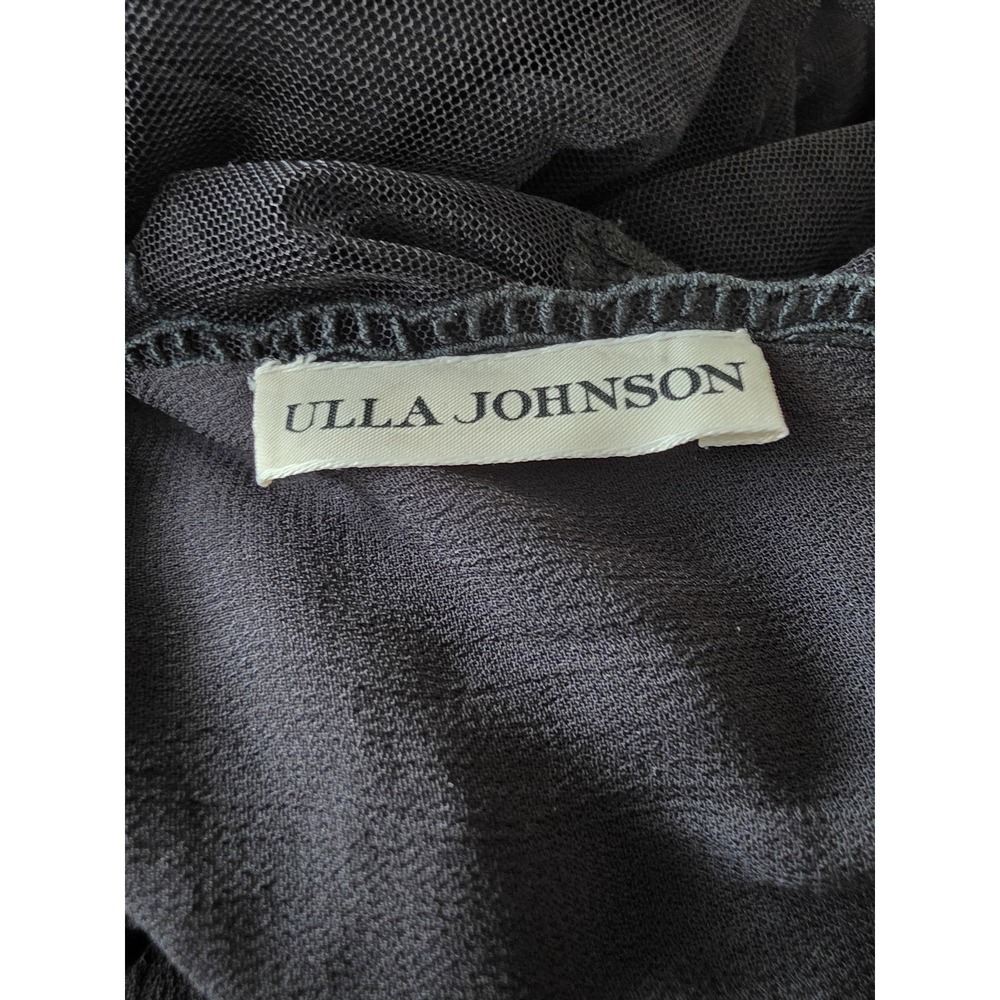 Ulla Johnson Fifi Floral Embroidered Tulle Maxi Dress Size 10 Boho Feminine - Picture 8 of 11